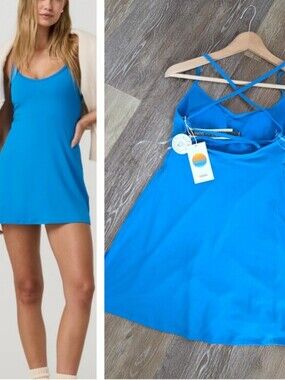 Vuori Solstice Dress Regatta Blue NWT Tennis Prep Casual Strappy PRICE FIRM HTF